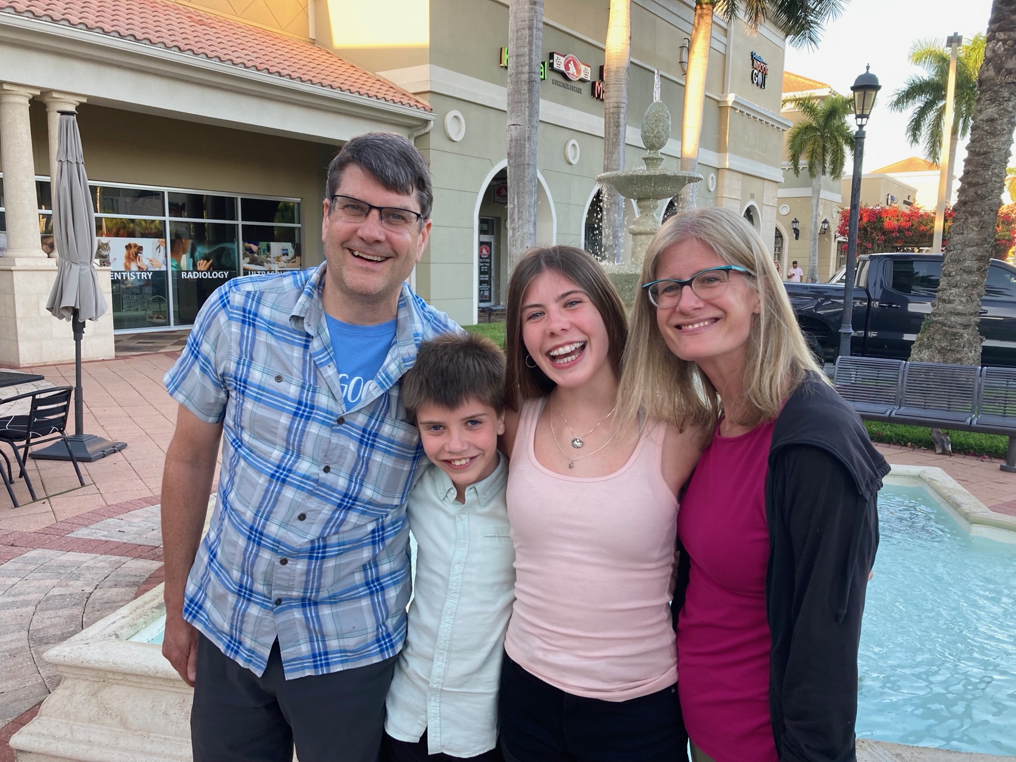 Peder with his family